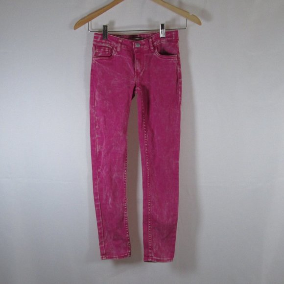 Levi's Girls Hot Pink 710 Super Skinny Jeans w\ Adjustable Waist Size 10… - Picture 1 of 11